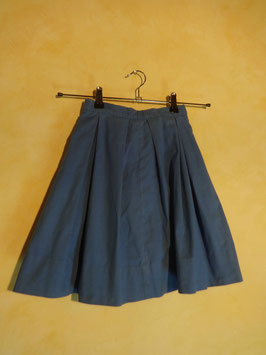 Jupe coton bleu 50's T.6 ans