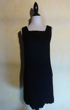 Robe trapèze noire 60's T.38