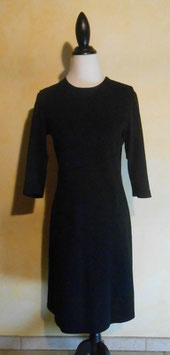 Robe jersey noire 60's T.38