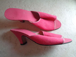 Mules rouges 70's P.39