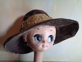 Capeline velours 70's