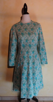 Robe feuilles 70's T.38