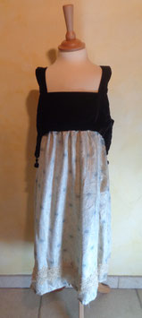 Robe velours et coton 30's T.4 ans