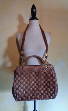 Sac à main paille 70's