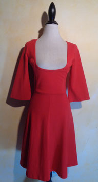 Robe jersey rouge 60's T.38