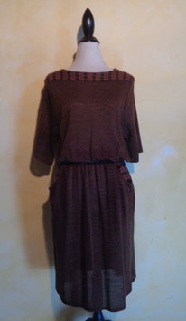 Robe marron 70's T.38-40