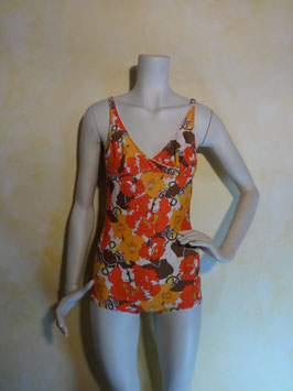 Maillot de bain power flower 70's T.36