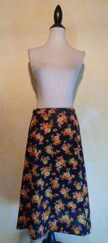 Jupe fleurie 70's T.38