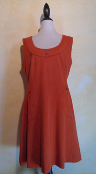 Robe jersey orange 70's T.46