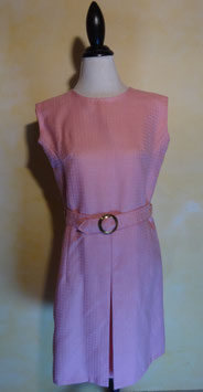 Robe laine rose 60's T.38