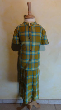 Robe carreaux 70's T.11 ans