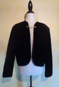 Veste velours noir 80's T.40