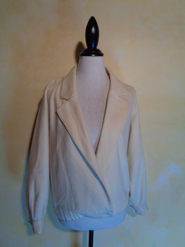 Veste laine blanche 80's T.38