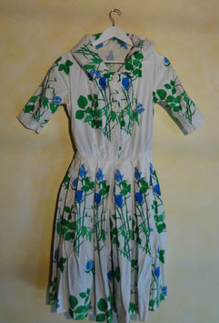 Robe fleurs coton 50's T.34