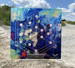 Kunstdruck Legeplatte "Wabe"