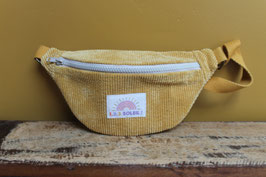 Banane enfant velours jaune "1 2 3 soleil"