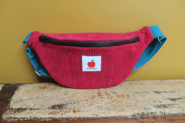 Banane enfant velours rouge "pomme d'amour"