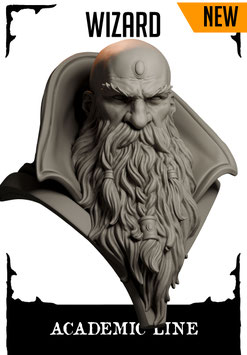 Academic Wizard bust