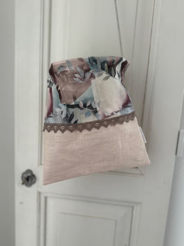 Wäscheklammersack blassrosa-farbig gemustert