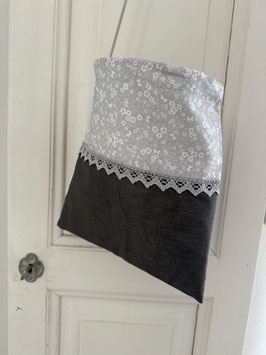 Wäscheklammersack anthrazit-hellgrau