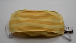 Maske Gr. S Senfgelb mit Zebramuster