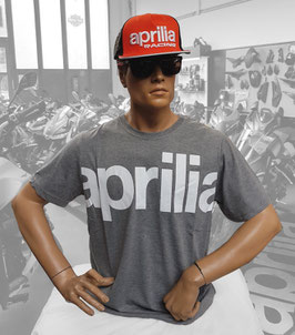 Aprilia T-Shirt Lifestyle Grau