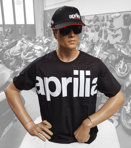 Aprilia T-Shirt Lifestyle Schwarz