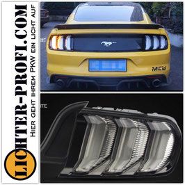 Voll Led Rückleuchten dynamisch weiß für Ford Mustang VI Coupe Cabrio Baujahr 2014 - 2020