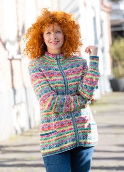﻿﻿Strickjacke mit Reißverschluss Immi | HEIDEKÖNIGIN