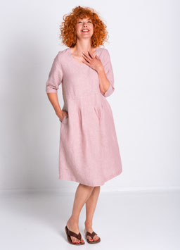 Kleid m. Falten delavé | HEIDEKÖNIGIN