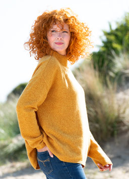 Stehbundpullover meliert | HEIDEKÖNIGIN