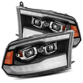 Alpharex Voll-LED Scheinwerfer für Dodge RAM Gen. 4 ab 2009 und Classic-Modelle inkl. TÜV-Gutachten (Chrom)