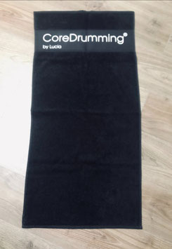 CoreDrumming Handtuch, Baumwolle, schwarz
