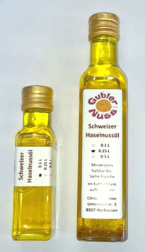 Haselnussöl, 0,1/0,25 L