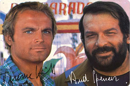 "Bud Spencer & Terence Hill Autogramm" Blechschild