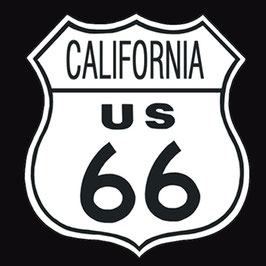 "Route 66 California" Blechschild formgeschnitten