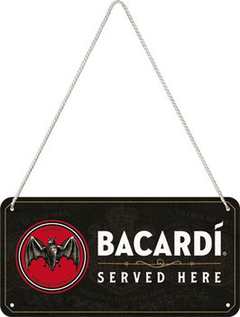 "Bacardi Served Here" Blechschild