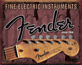 "Fender Headstock" Blechschild