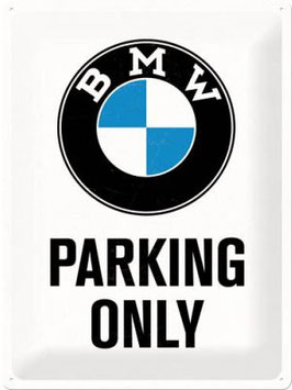 "BMW Parking Only" Blechschild