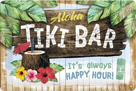 "Tiki Bar" Blechschild