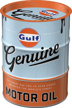 "Gulf Genuine Motor Oil" Ölfass Spardose