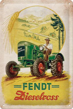 "Fendt Dieselross" Blechschild