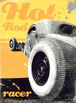 "Hot Rod Racer" Blechschild