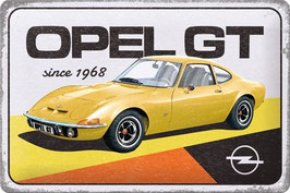 "Opel GT since 1968" Blechschild