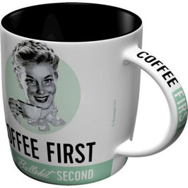 "Coffee First" Tasse