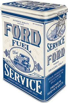 "Ford Fuel Service" Blechdose Aromadose Kaffeedose