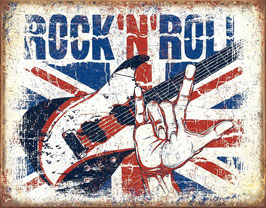 "Rock'N'Roll UK" Blechschild