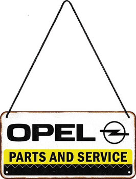 "Opel Parts & Service" Blechschild