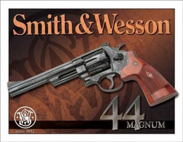 "Smith & Wesson 44 Magnum" Blechschild