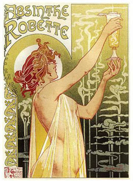 "Absinthe Robette" Blechschild